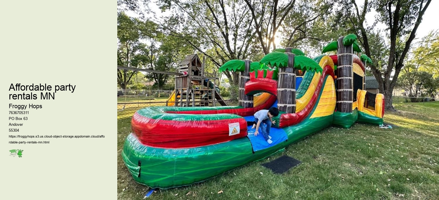 Jumping for Joy: Froggy Hops Reigns Supreme for Minneapolis' Bounce House Needs!