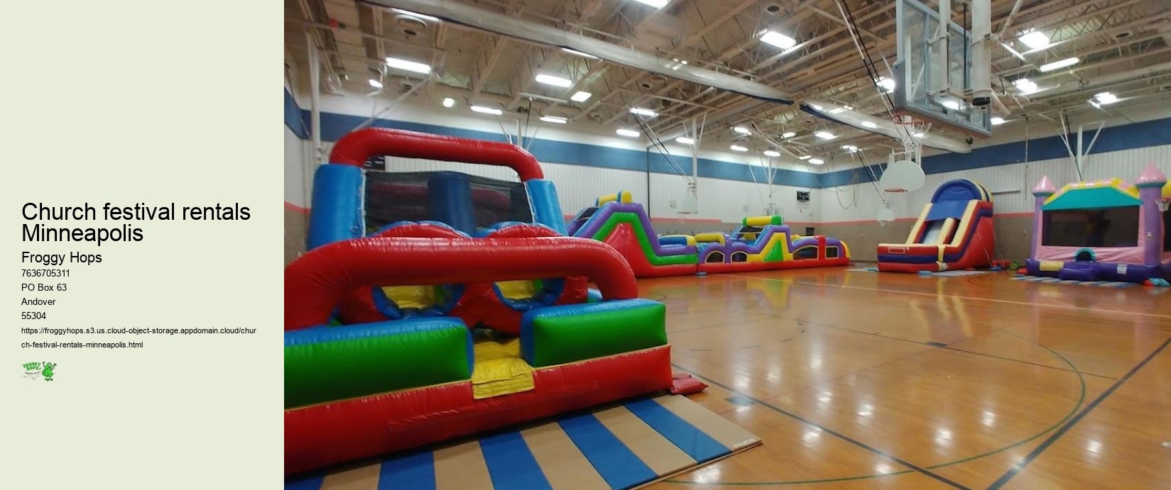 Church festival rentals Minneapolis