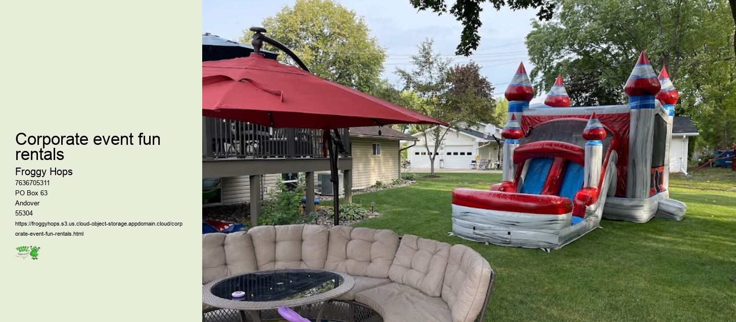 Corporate event fun rentals